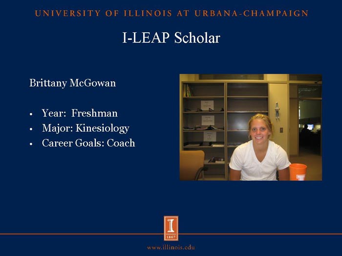 I-LEAP Scholar: Brittany McGowan