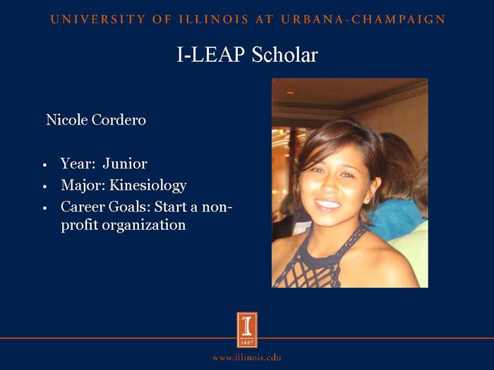 I-LEAP Scholar: Nicole Cordero