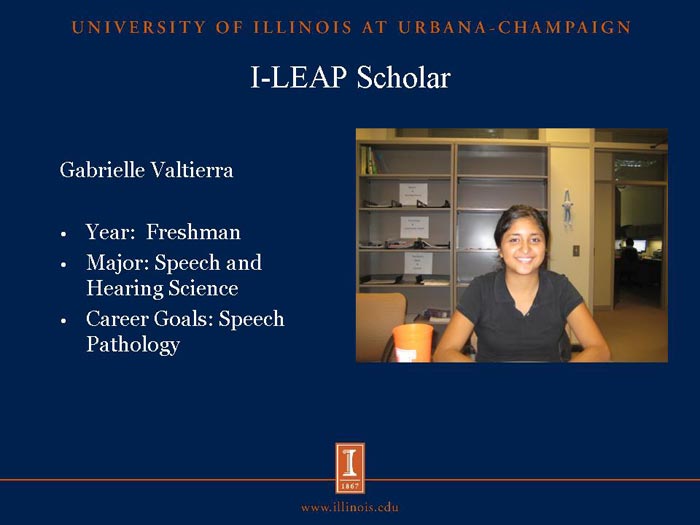 I-LEAP Scholar: Gabrielle Valtierra