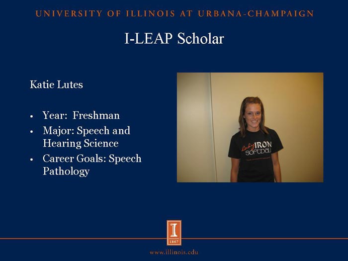 I-LEAP Scholar: Katie Lutes