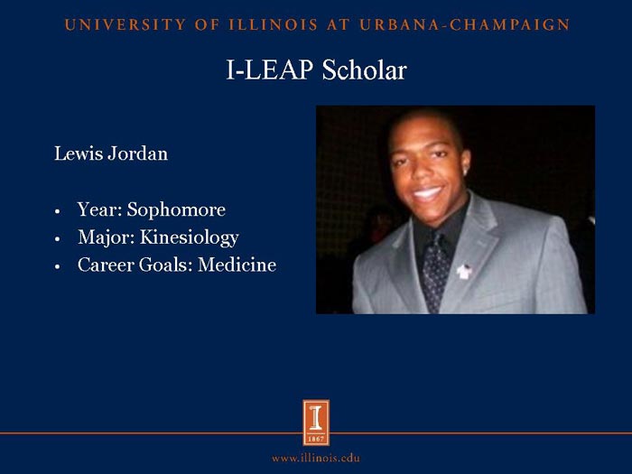 I-LEAP Scholar: Lewis Jordan