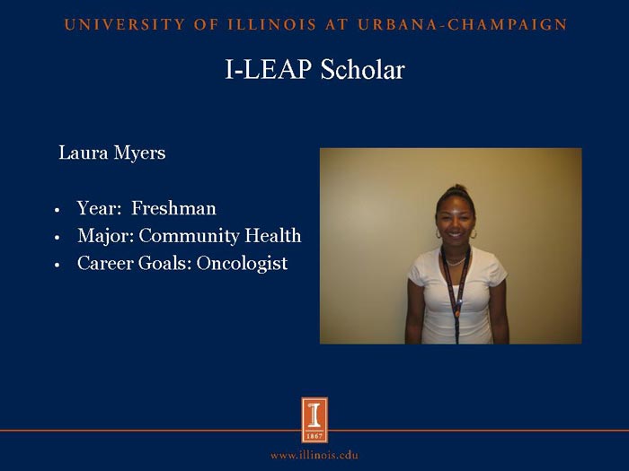 I-LEAP Scholar: Laura Myers