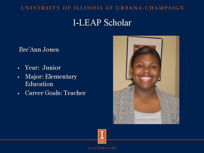 I-LEAP Scholar: Bre'Ann Jones