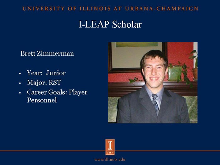 I-LEAP Scholar: Brett Zimmerman