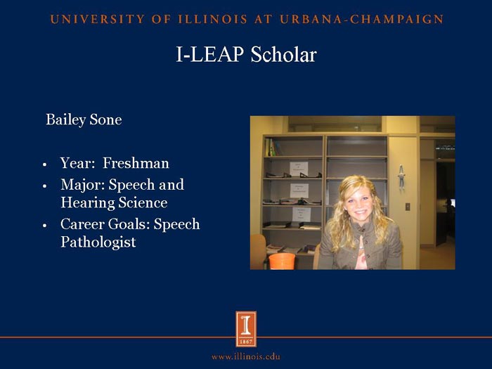 I-LEAP Scholar: Bailey Sone