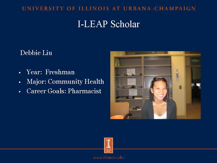 I-LEAP Scholar: Debbie Liu