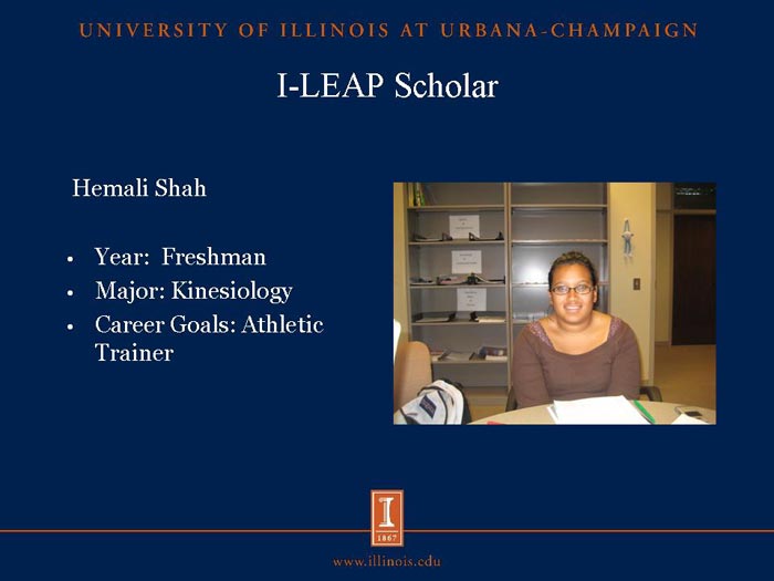 I-LEAP Scholar: Hemali Shah