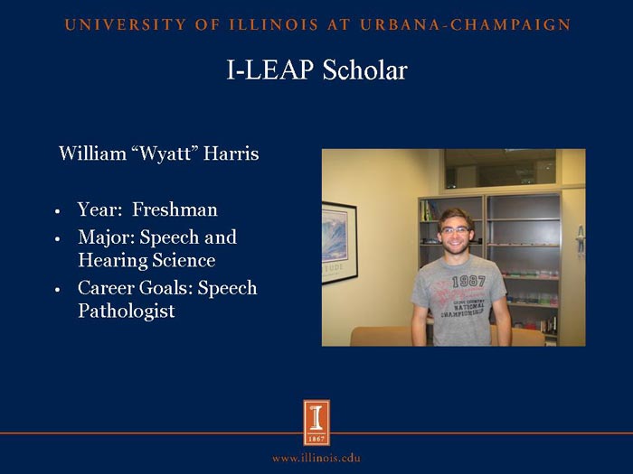 I-LEAP Scholar: William "Wyatt" Harris