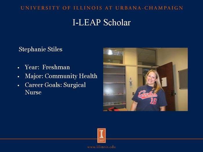 I-LEAP Scholar: Stephanie Stiles