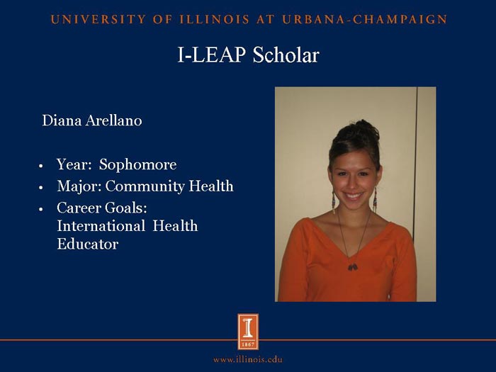 I-LEAP Scholar: Diana Arellano
