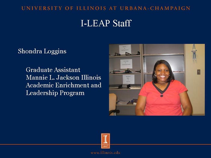 I-LEAP Staff: Shondra Loggins