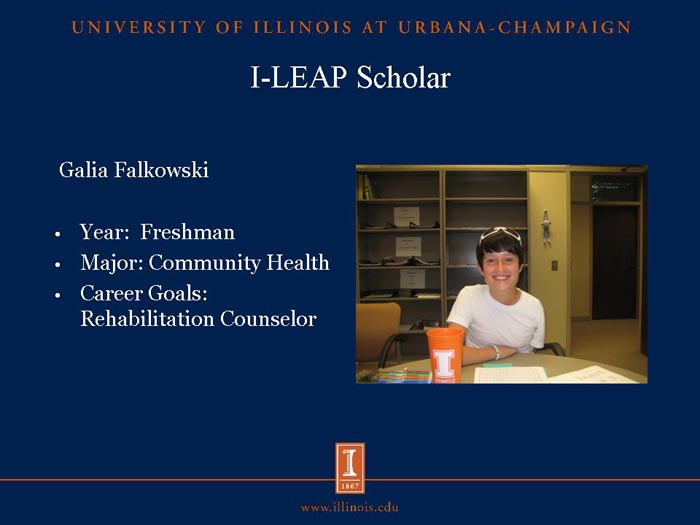 I-LEAP Scholar: Galia Falkowski