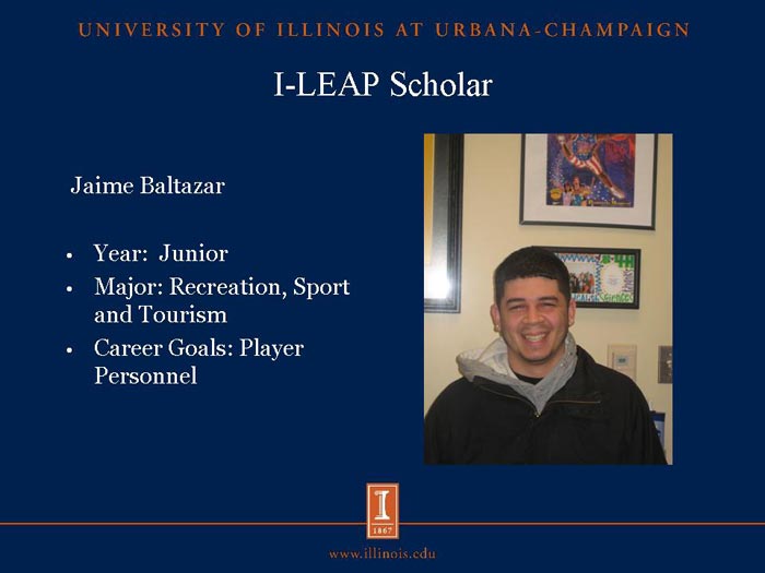 I-LEAP Scholar: Jaime Baltazar