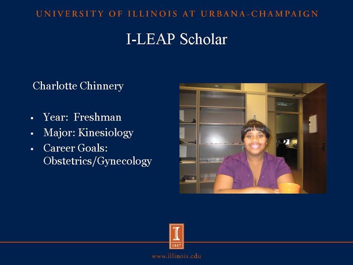 I-LEAP Scholar: Charlotte Chinnery