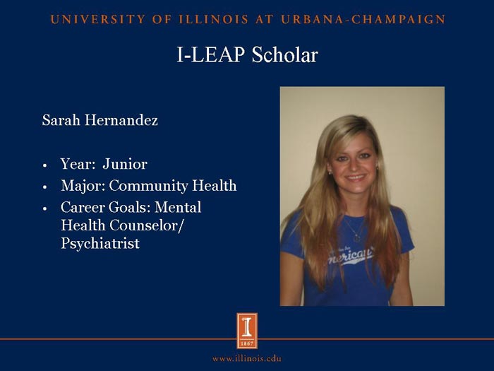 I-LEAP Scholar: Sarah Hernandez
