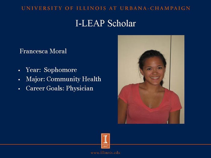 I-LEAP Scholar: Francesca Moral