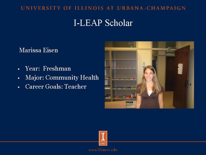 I-LEAP Scholar: Marissa Eisen