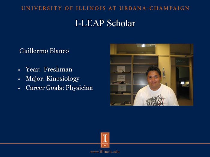 I-LEAP Scholar: Guillermo Blanco