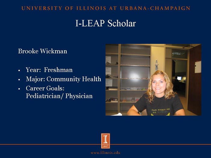 I-LEAP Scholar: Brooke Wickman